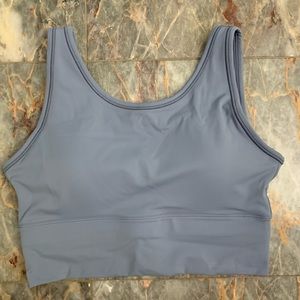 Longline crop sports bra